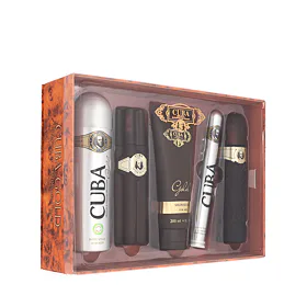 Cuba Gold Подаръчен комплект EDT 100 ml + афтършейв 100 ml + душ гел 200 ml + дезодорант 200 ml + ED
