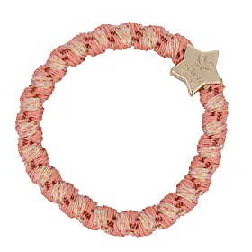 By Eloise London Woven Gold Star Ластик за коса за жени