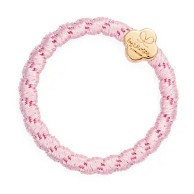 By Eloise London Woven Gold Quatrefoil Ластик за коса за жени