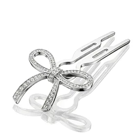 Fiona Franchimon Nº1 Hairpin Steel Crystals By Swarovski Щипка за коса за жени 1 бр Нюанс White Gold
