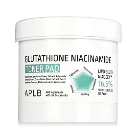 APLB Glutathione Niacinamide Toner Pad Лосион за лице 60 бр