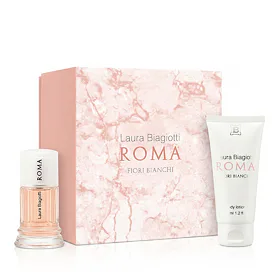 Laura Biagiotti Roma Fiori Bianchi Подаръчен комплект EDT 25 ml + лосион за тяло 50 ml