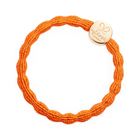 By Eloise London Metallic Gold Circle Ластик за коса за жени