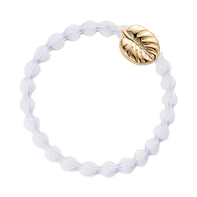 By Eloise London Gold Palm Leaf Ластик за коса за жени