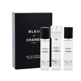 Chanel Bleu de Chanel 3x 20 ml Eau de Parfum за мъже Пълнител 60 ml