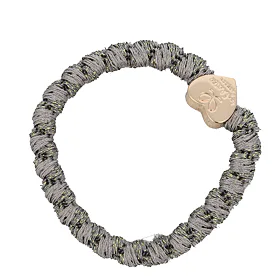 By Eloise London Woven Gold Heart Ластик за коса за жени