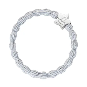 By Eloise London Metallic Silver Star Ластик за коса за жени